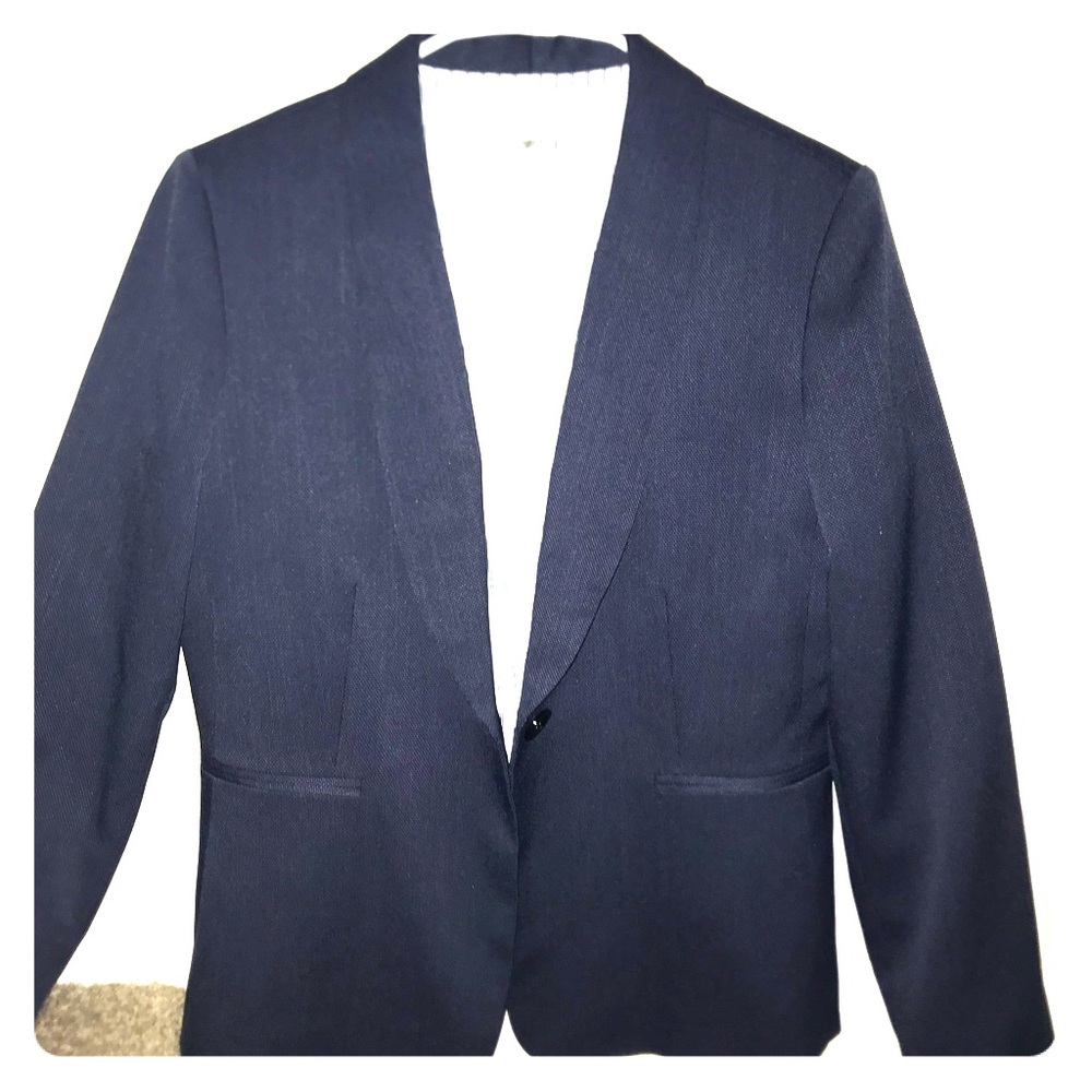 Navy blue suit jacket